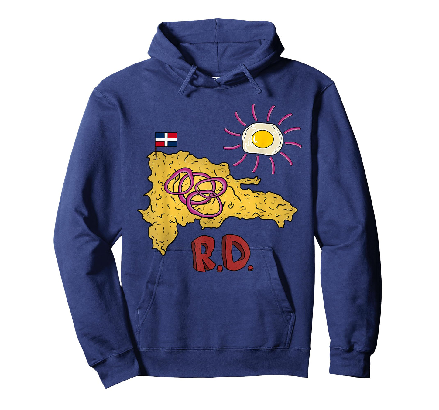 Dominican Republic Favorite Food | Mangú DR Map Egg & Salami T-Shirt
