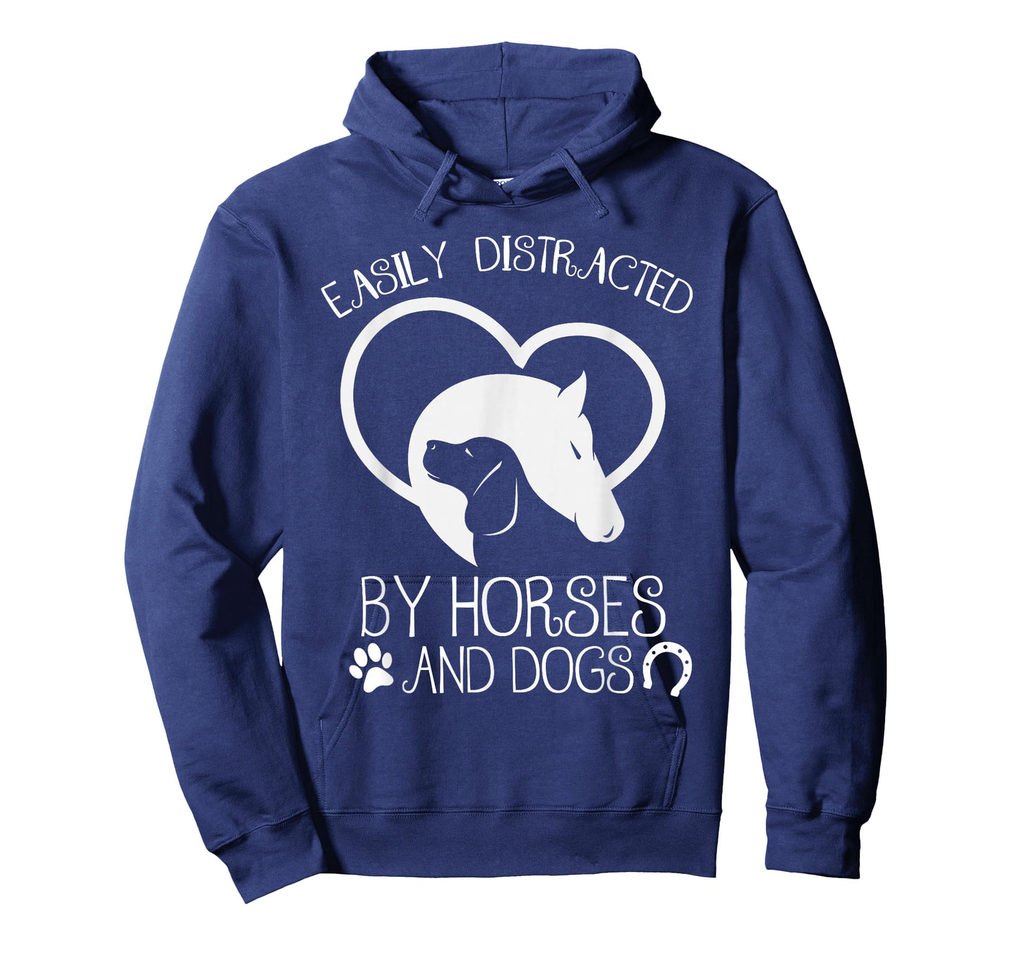 Easily distracted by horses and dogs t-shirt T-Shirt