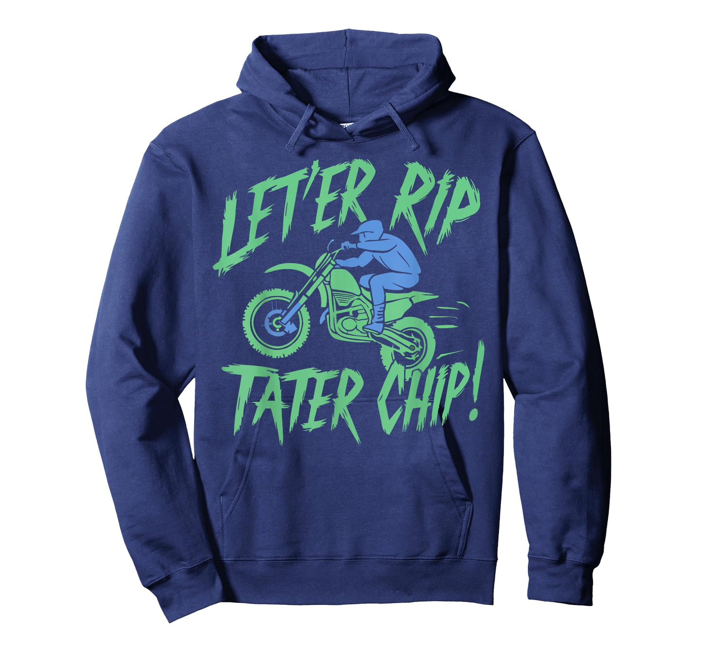 Let'er Rip Tater Chip Black Unisex Adults Country Humor Fans T-Shirt