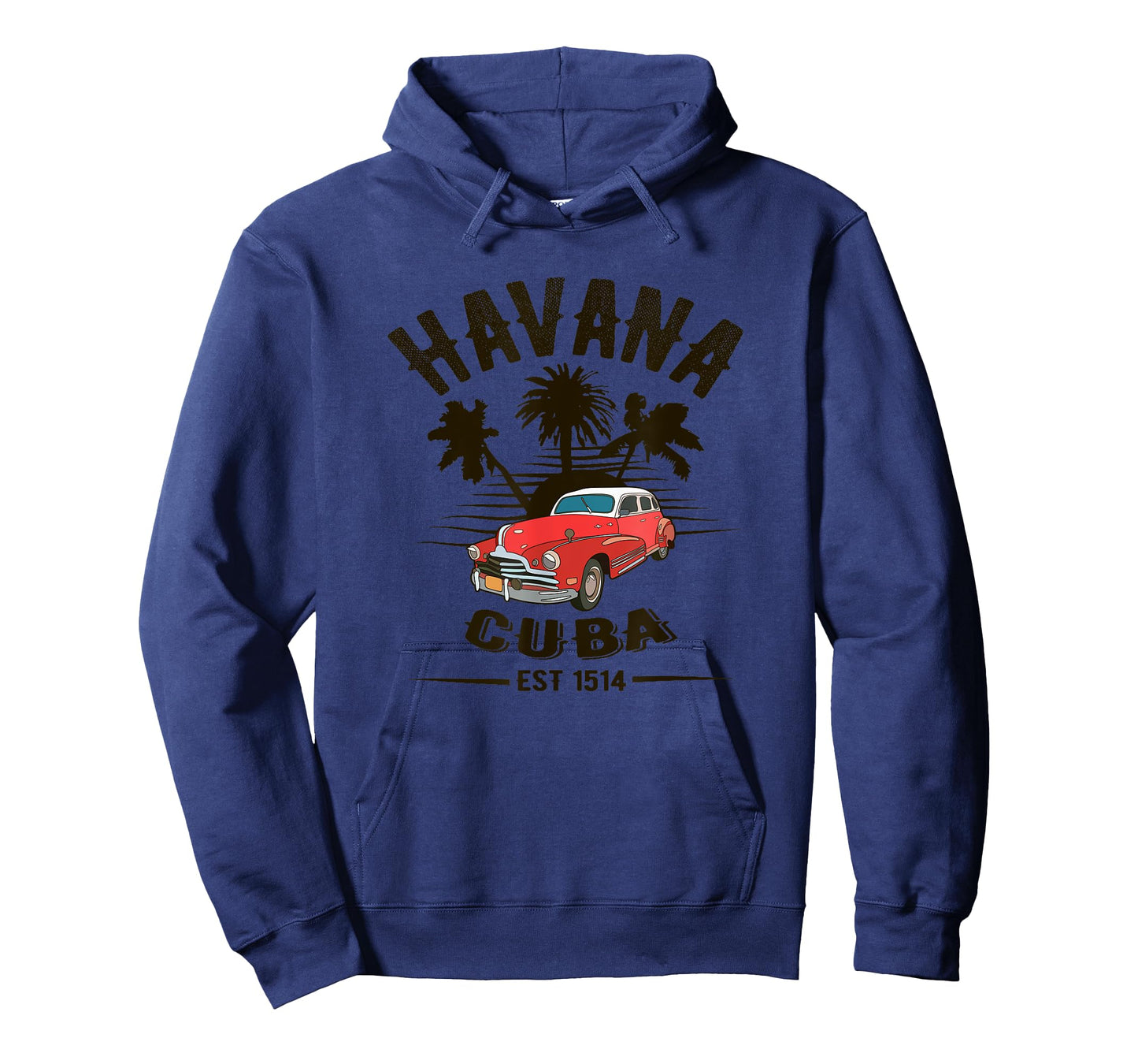 Havana Cuba - Classic Car Tropical Palm Tree Sunset T-Shirt