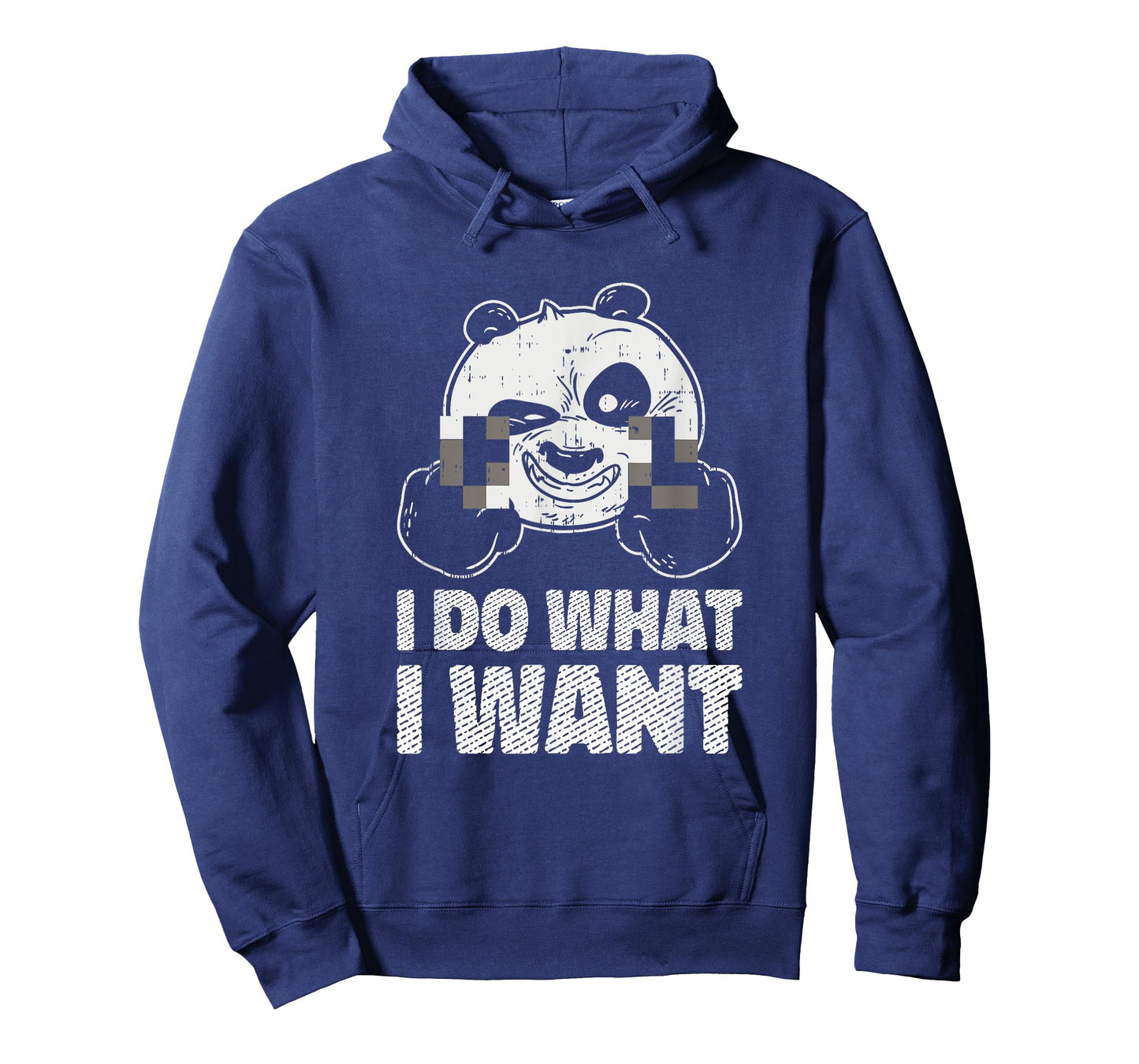I Do What I Want Sassy Panda Bear Censored Middle Finger Fun T-Shirt