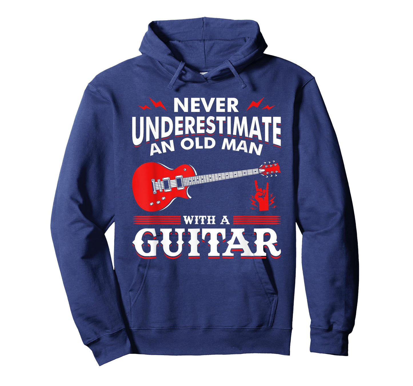 Never Underestimate An Old Man With A Guitar Guitar T-Shirt