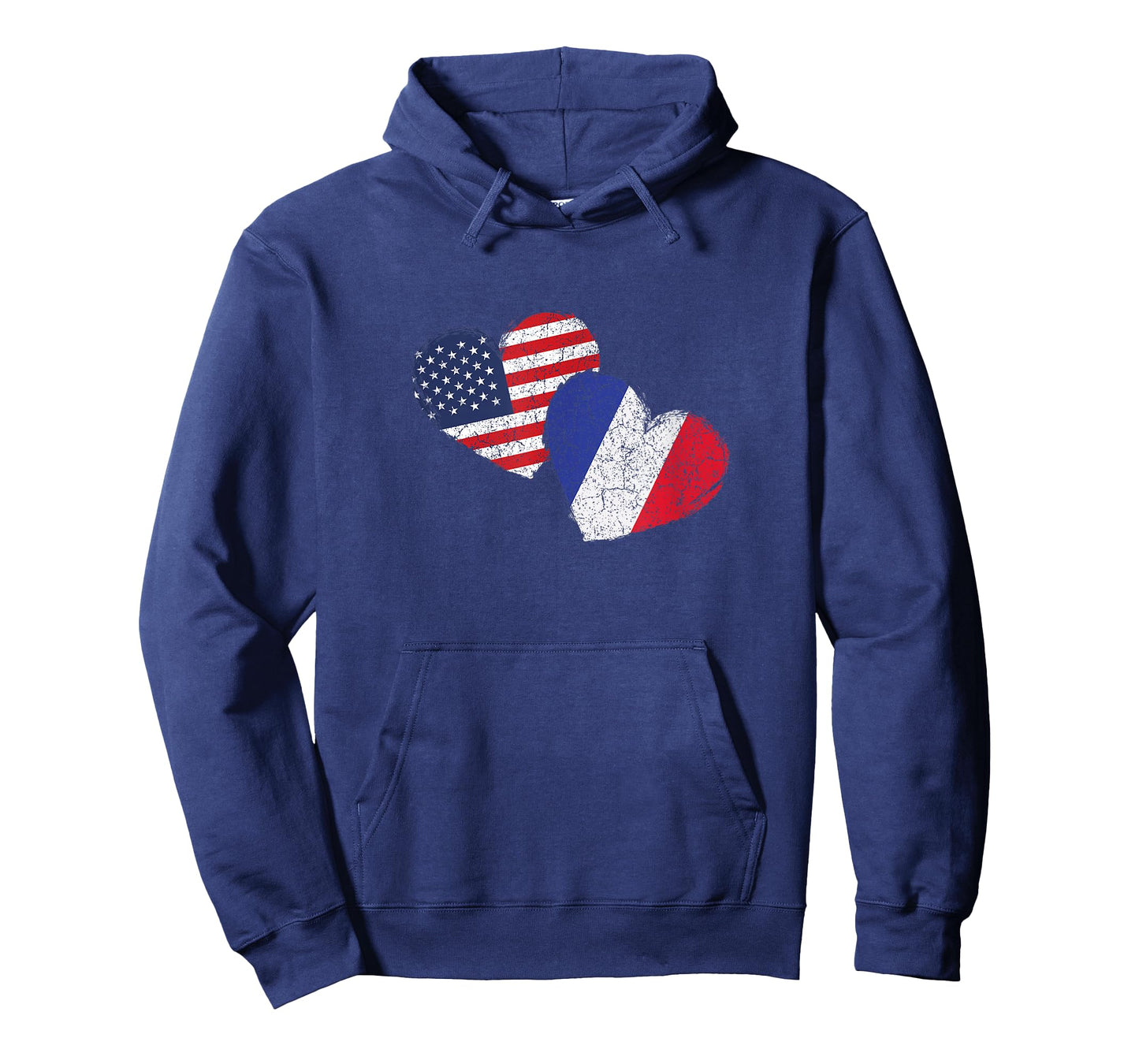 USA France Heart Country Flag American French T-Shirt