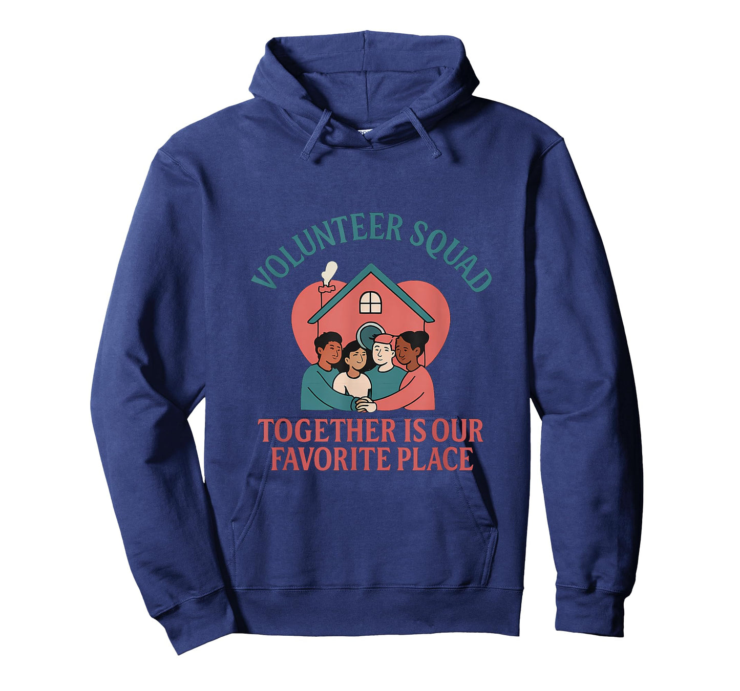 Volunteer Squad Heart Home Together is Our Favorite Place T-Shirt
