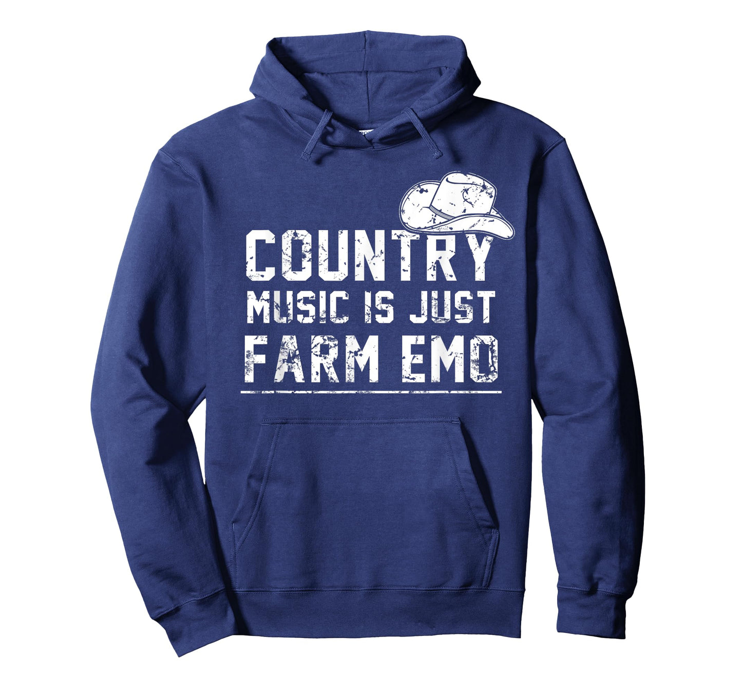 Unique Country Music Is Just Farm Emo Funny Western Hat T-Shirt