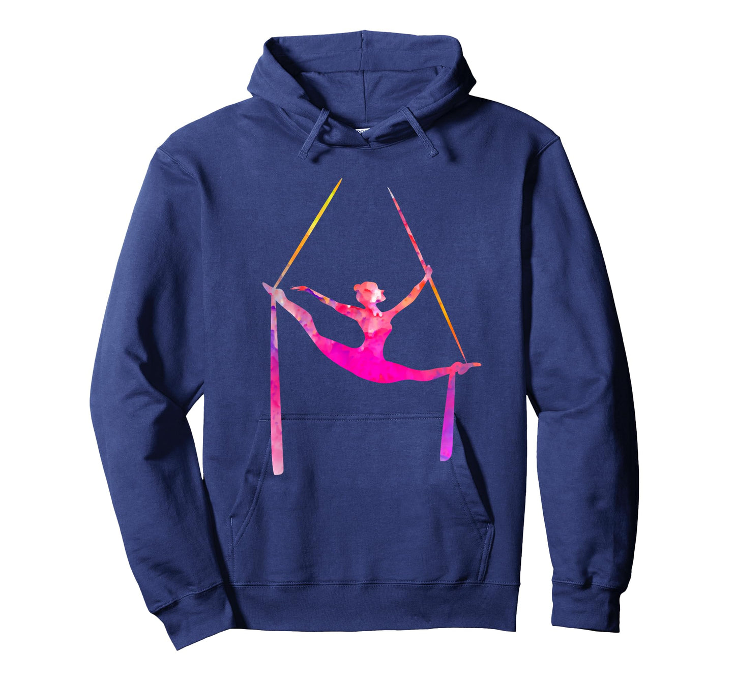 Aerial Silk Dancer Air Yoga Silhouette Aerialist T-Shirt