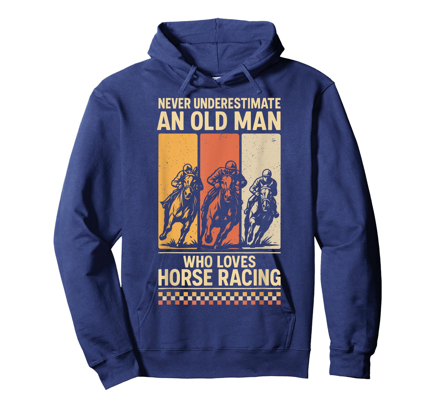 Never Underestimate an Old Man Who Loves Horse Racing T-Shirt