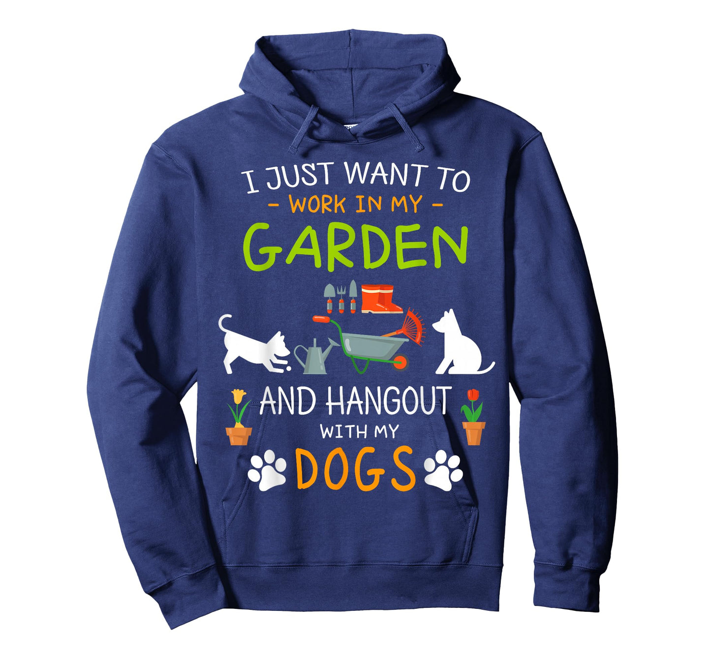 I Just Want to Work in My Garden Shirt Hang Out with Dogs T-Shirt