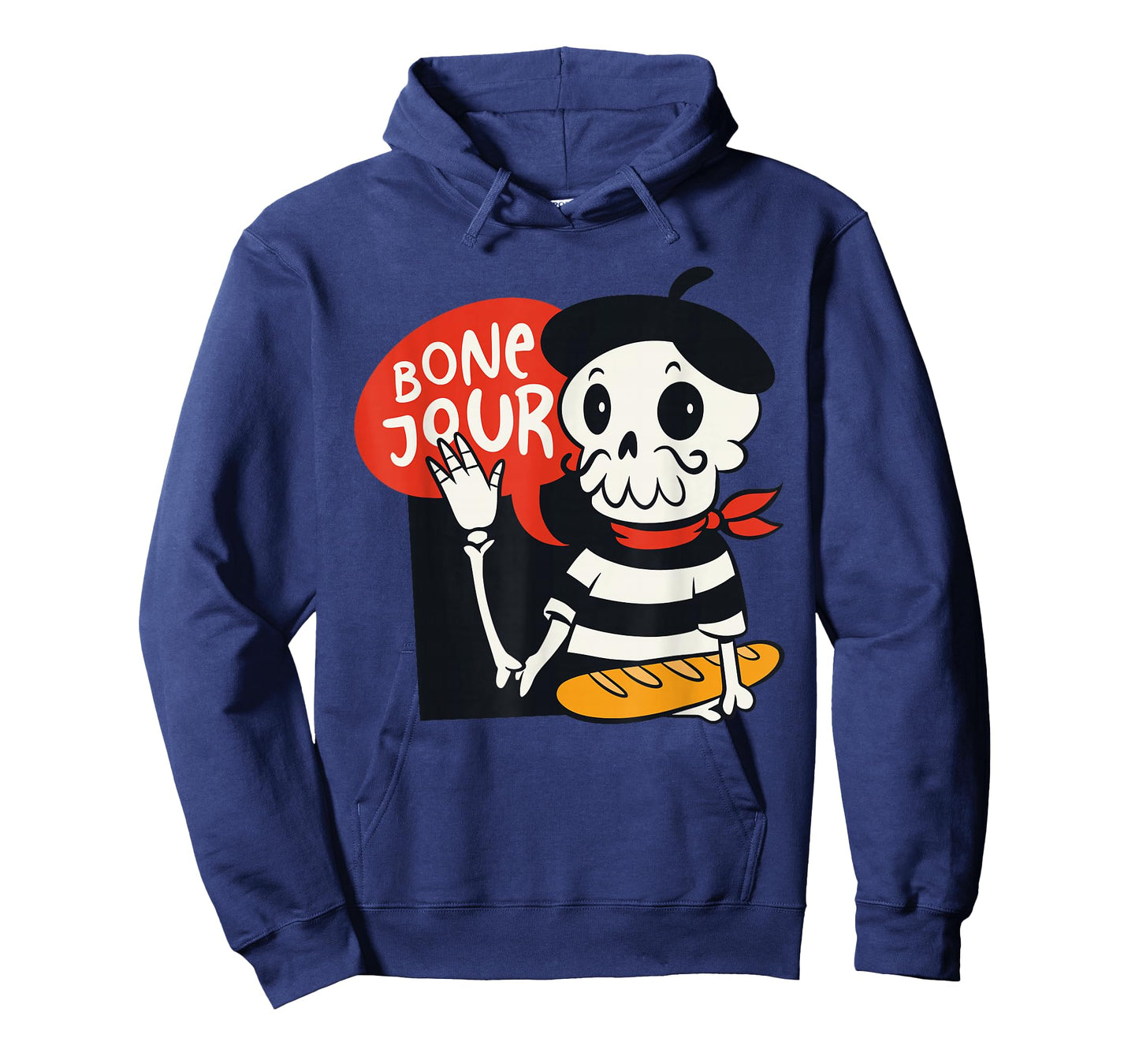 French Halloween Shirt Bone-Jour Shirt Halloween Skeleton T-Shirt