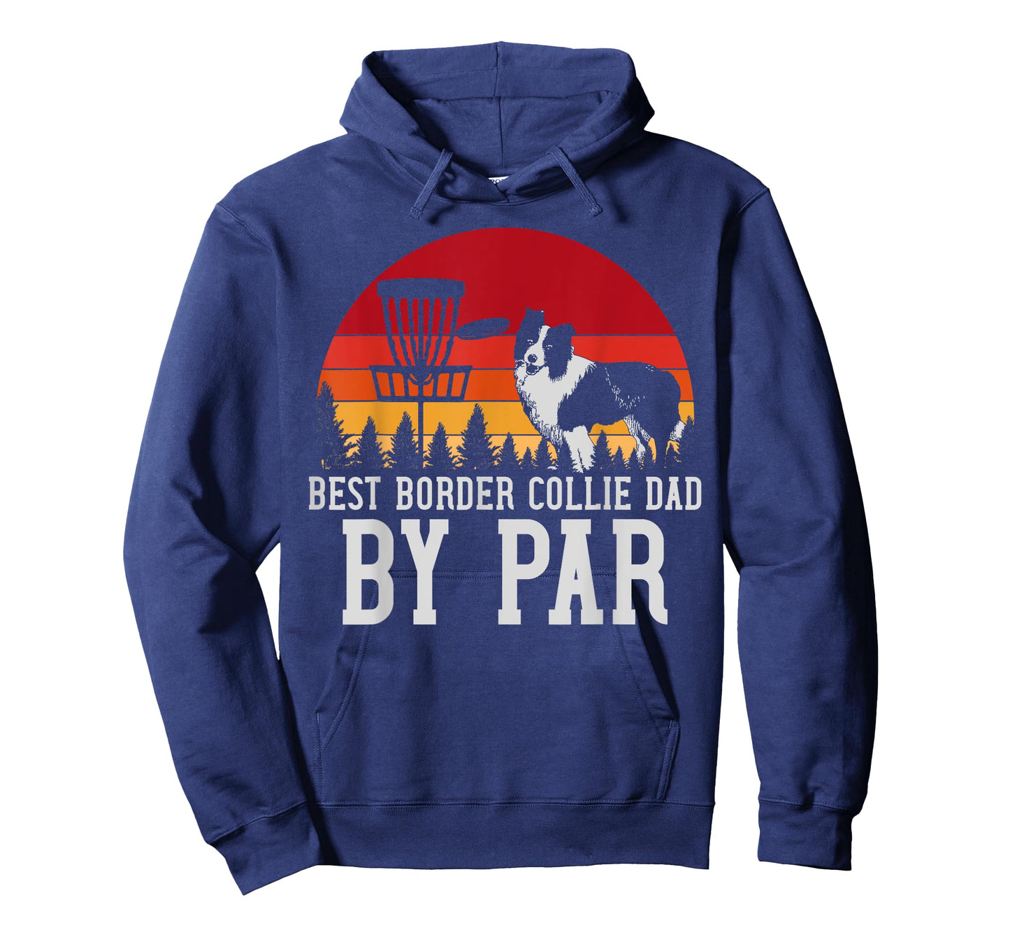 Best Dad Border Collie Dog Pet Owner Disc Golf T-Shirt for Men Women Girls Kids