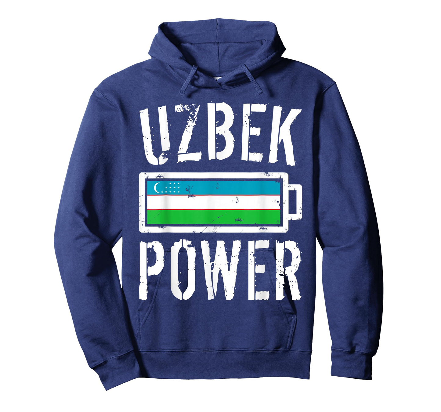 Uzbekistan Flag T-Shirt | Uzbek Power Battery Proud Tee T-Shirt