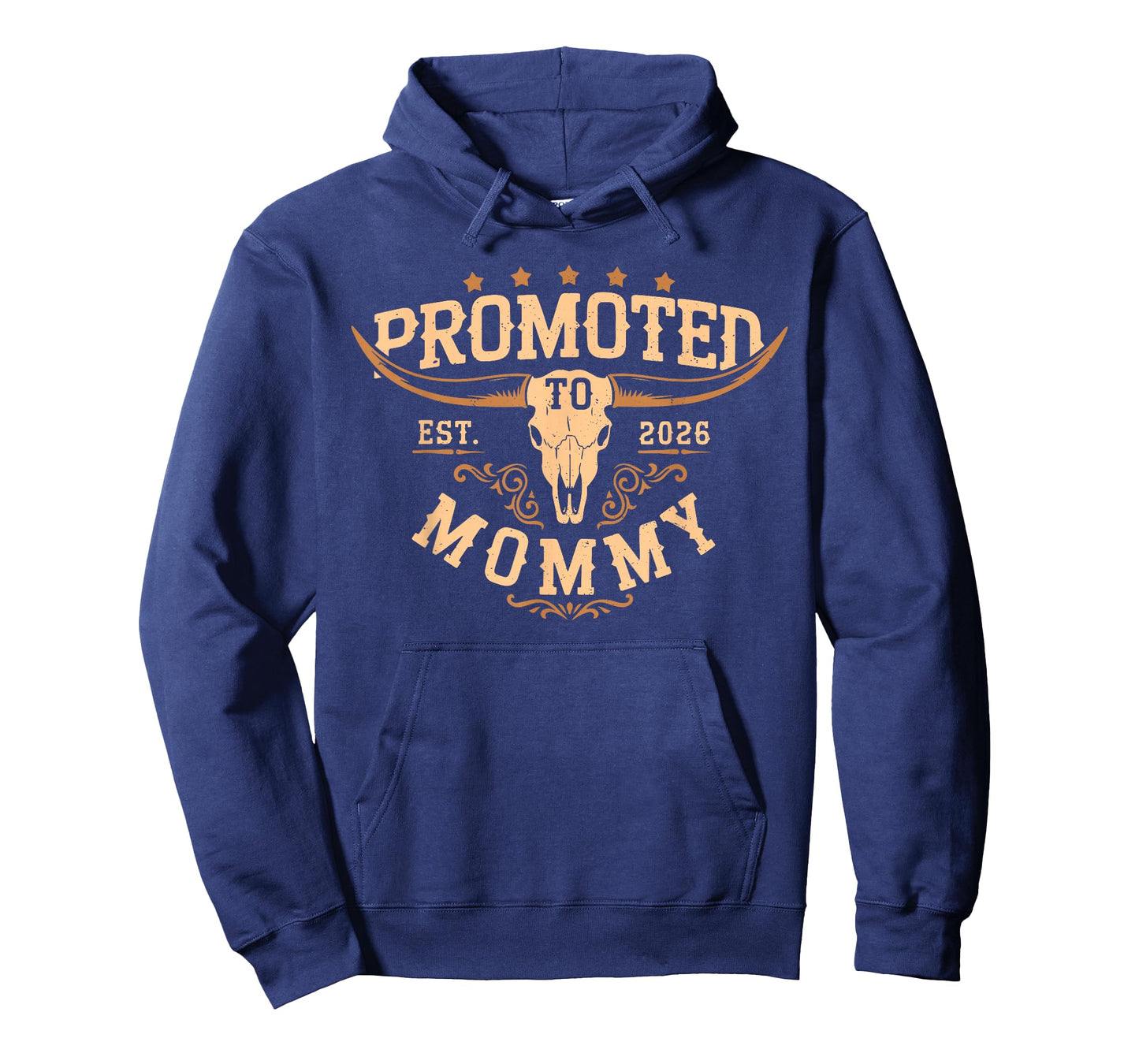 Promoted to Mommy Est 2026 Western Cowgirl First Time Mom T-Shirt