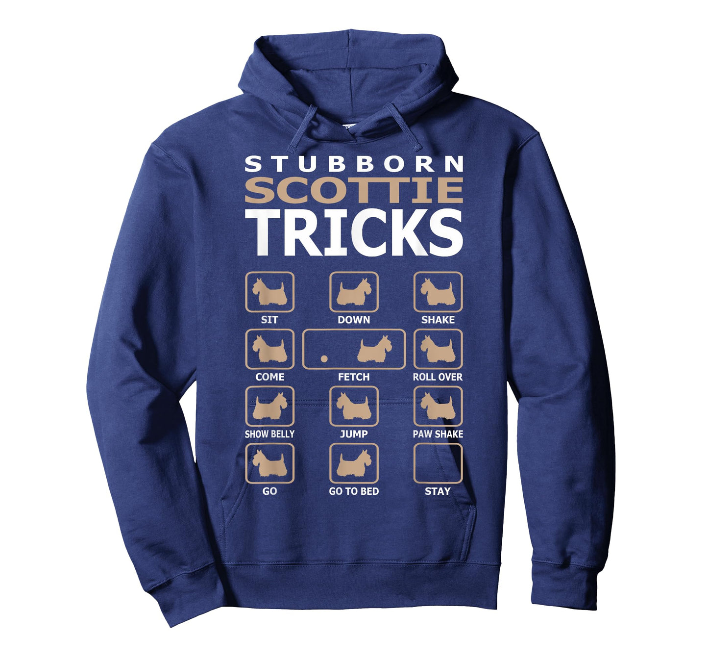 Stubborn Scottie Dog Tricks Funny Tshirt T-Shirt for Men Women Girls Kids