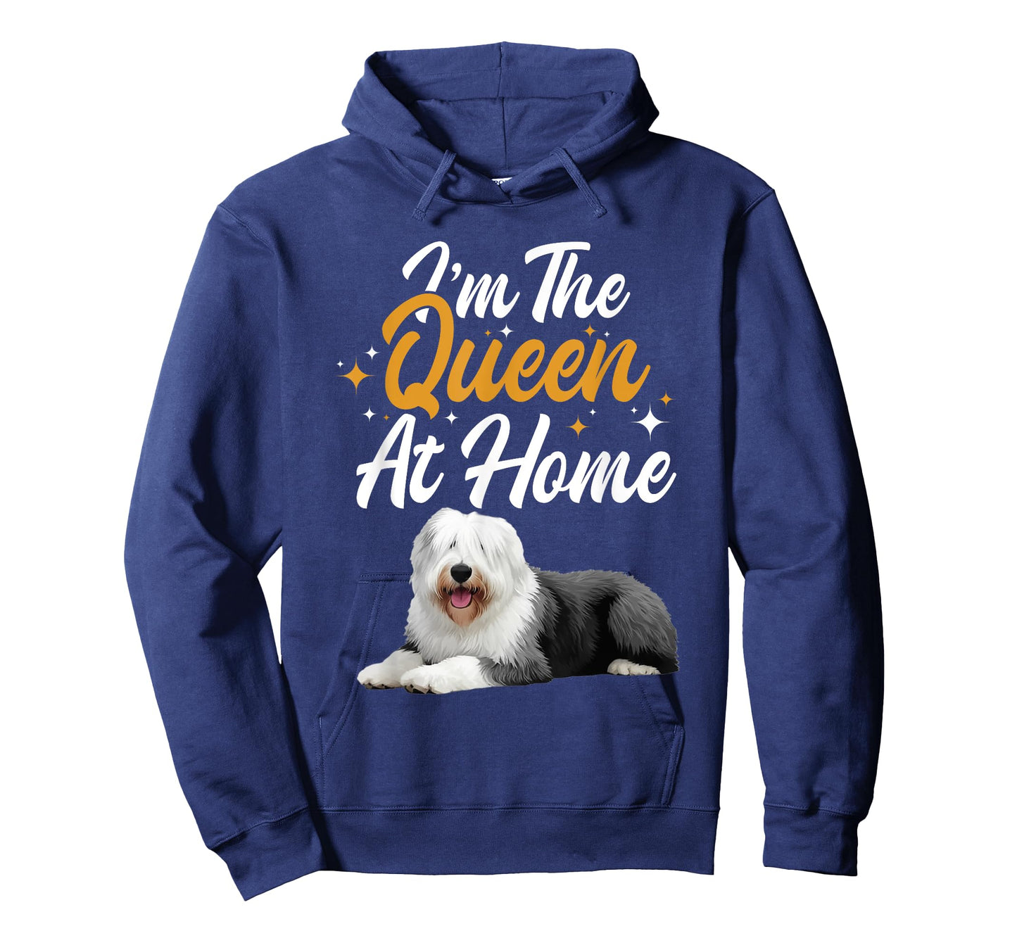English Sheepdog Mom Pet Lover Home Queen English Sheepdog T-Shirt