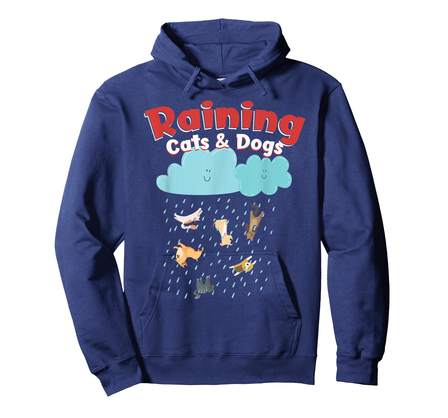 Raining Cats And Dogs Rainy Canine Feline Pet Halloween Cute T-Shirt