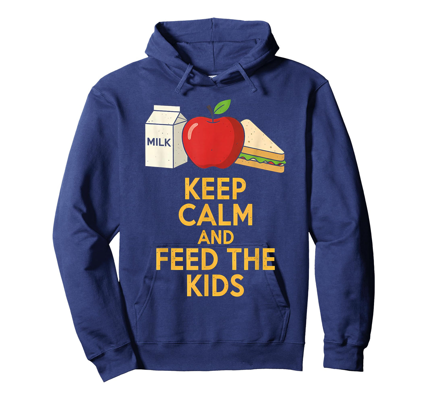 Keep Calm and Feed The Kids Funny Lunch Lady Tee T-Shirt