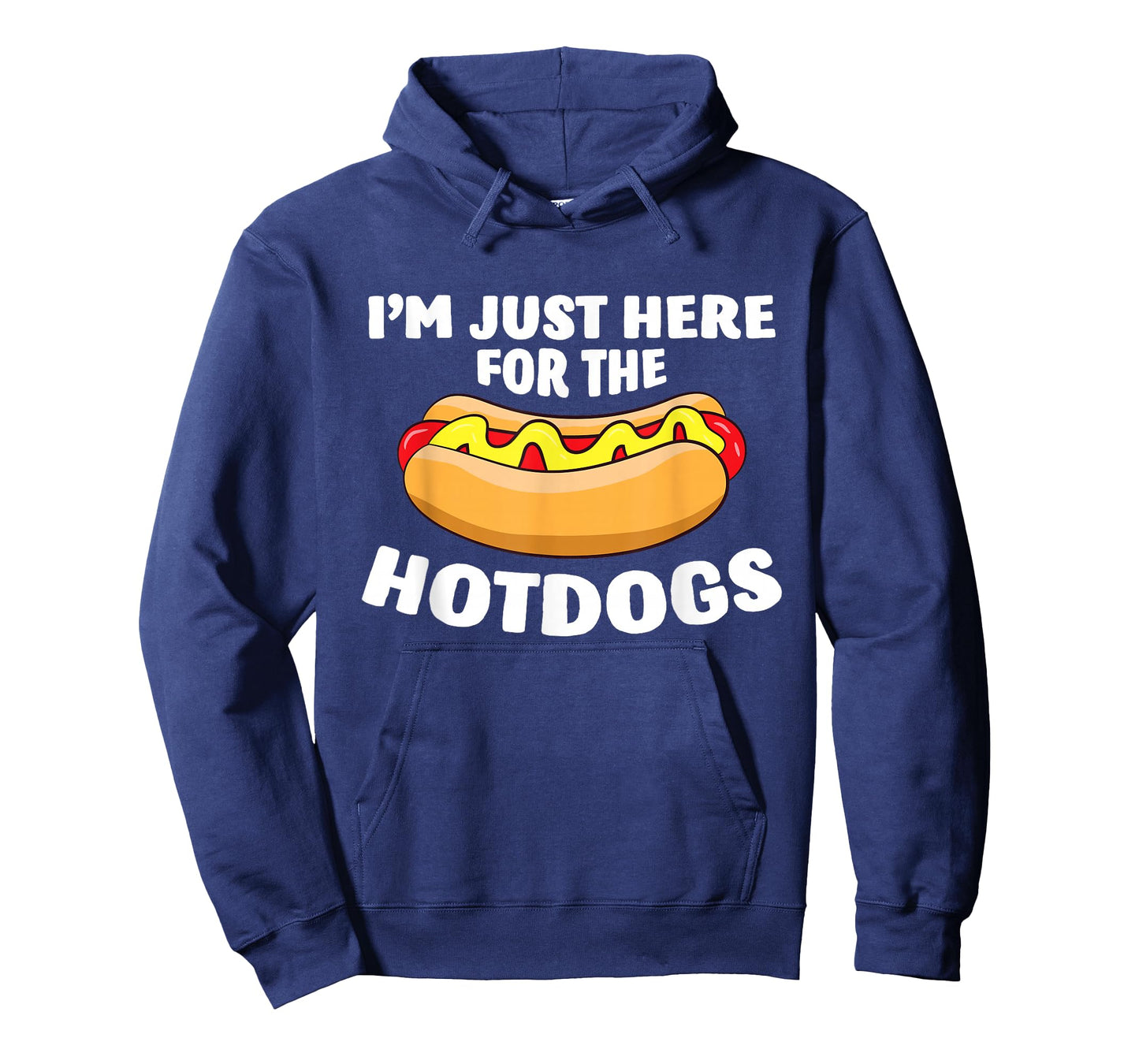Funny Hot Dog Lover I'm Just Here for The Hot Dogs T-Shirt Small
