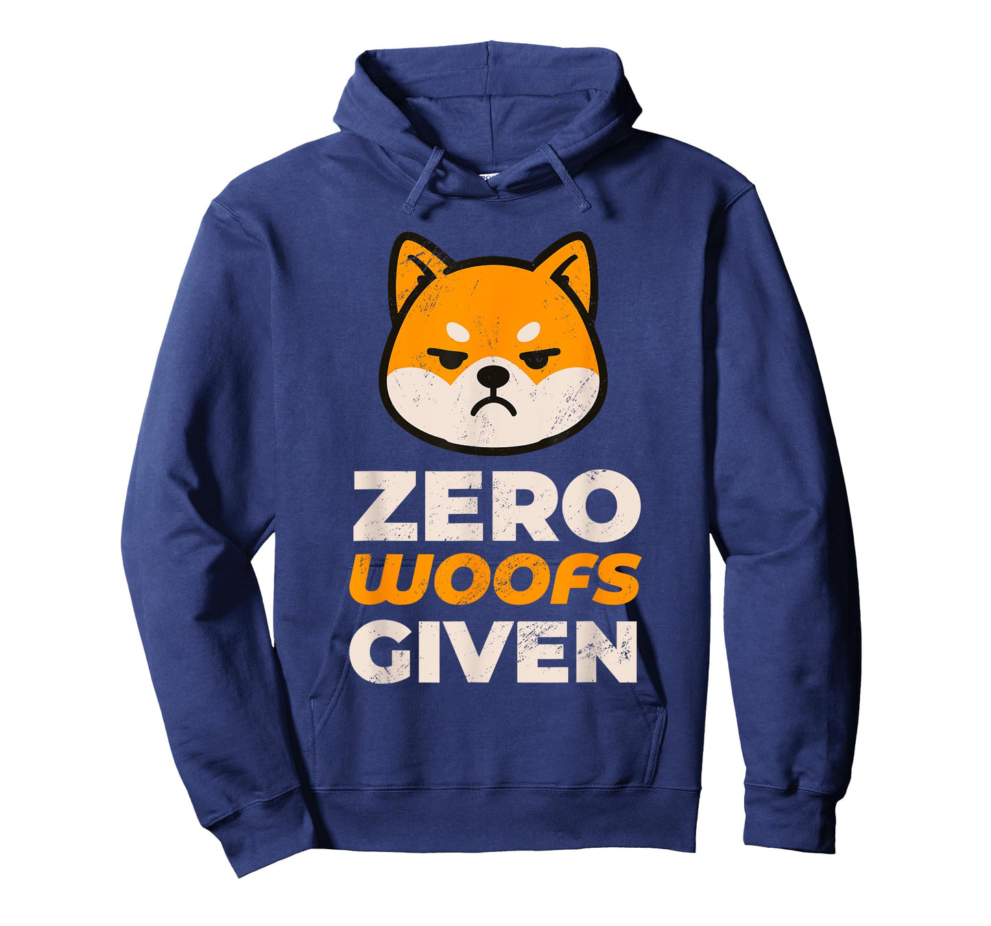 Shiba Inu Zero Woofs Given, Sarcastic Grumpy Dog Humor T-Shirt