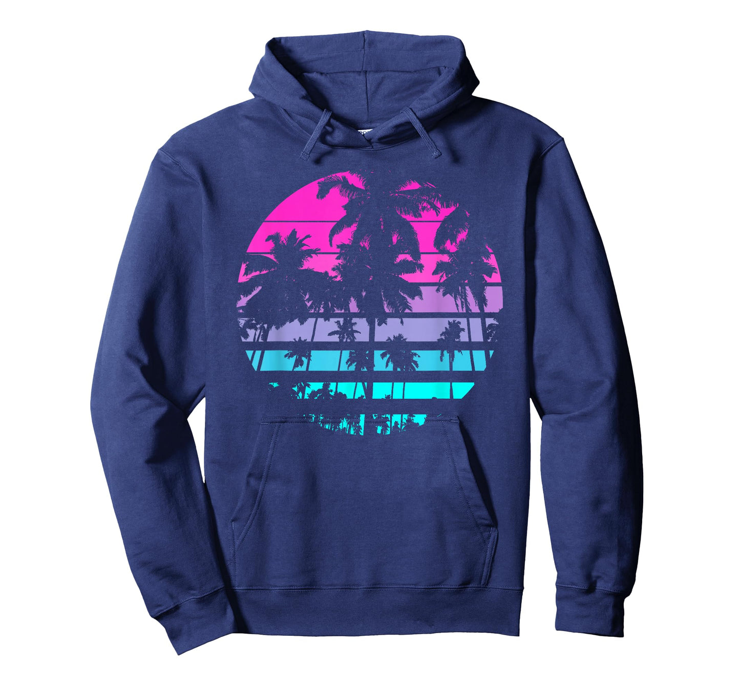 Retro Eighties 80s & 90s Beach Style Design with Palm Trees T-Shirt