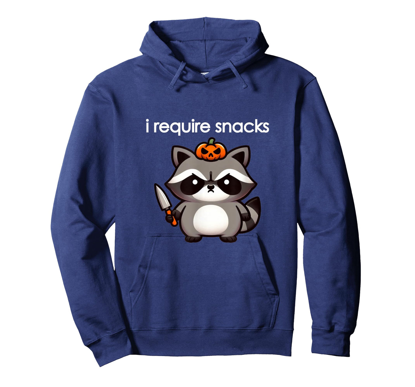 I Require Spooky Snacks Angry Raccoon Halloween T-Shirt