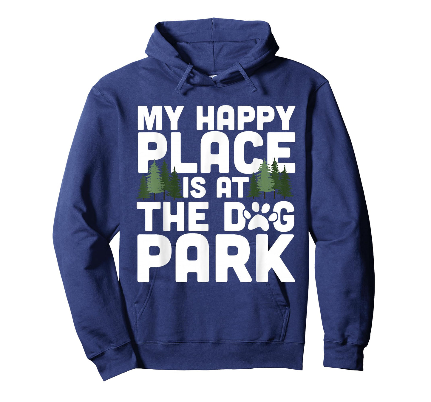 My Happy Place Is At The Dog Park Funny Dog Lover Walking T-Shirt