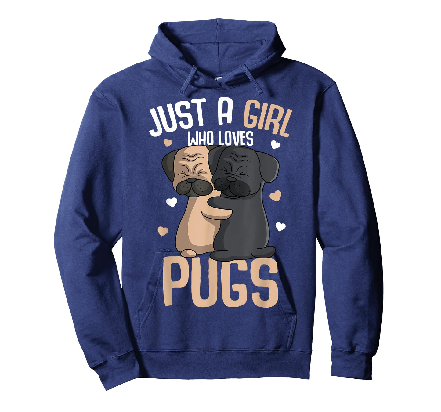 Just a Girl who loves Pugs Kids Girls Pug Lover T-Shirt