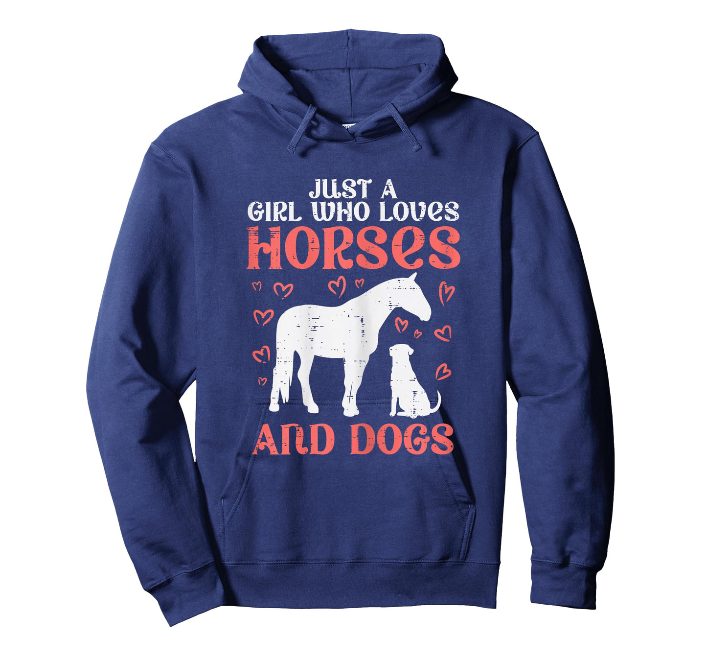 Just A Girl Who Loves Horses Dogs Animal Lover Girls Women T-Shirt