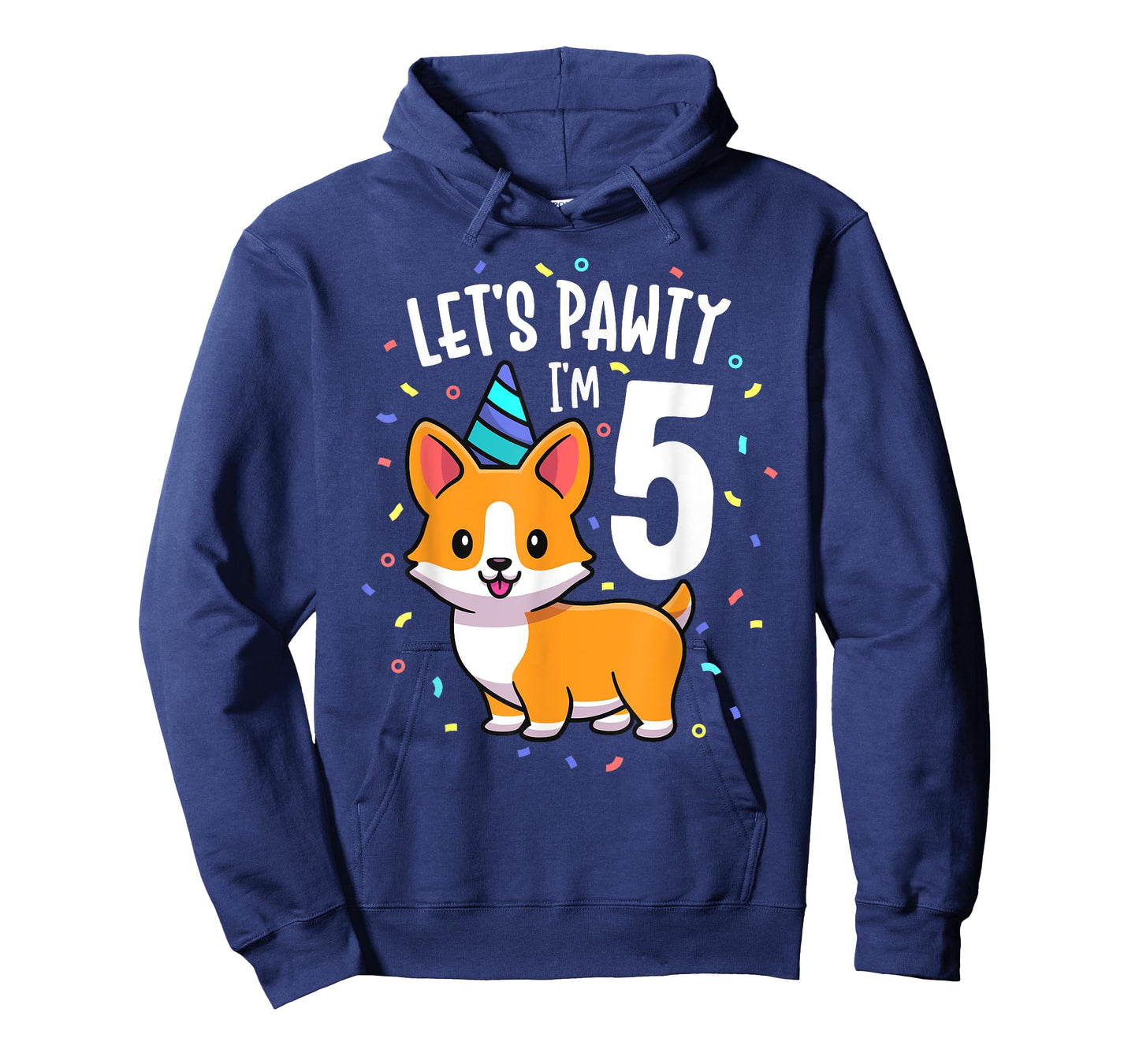 5 Years Old Corgi Dog Lover 5th Birthday Party Outfit Kid T-Shirt