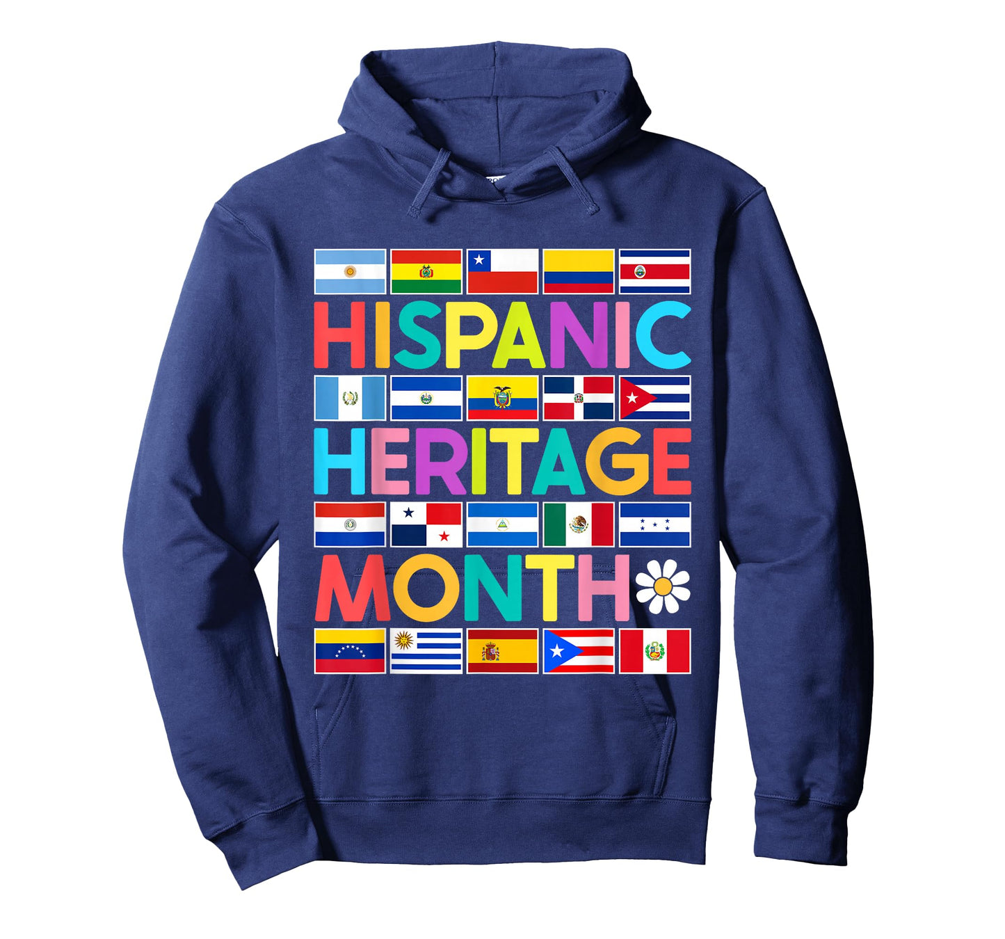 National Hispanic Heritage Month All Countries Flags T-Shirt