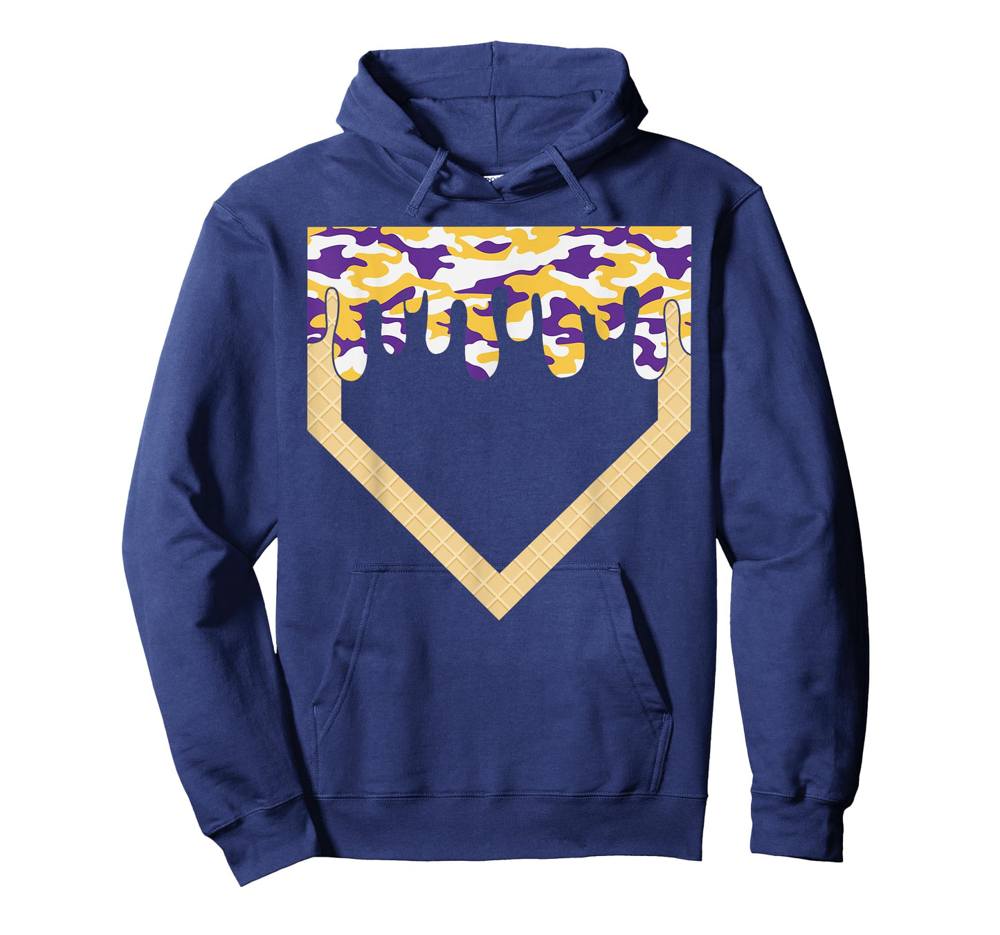 Halloween Baseball Home Plate Drip Baseball Lifestyle Boys T-Shirt