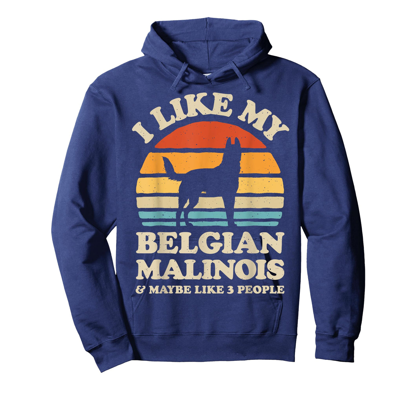 I Like My Belgian Malinois And Maybe Like 3 People Dog Retro T-Shirt