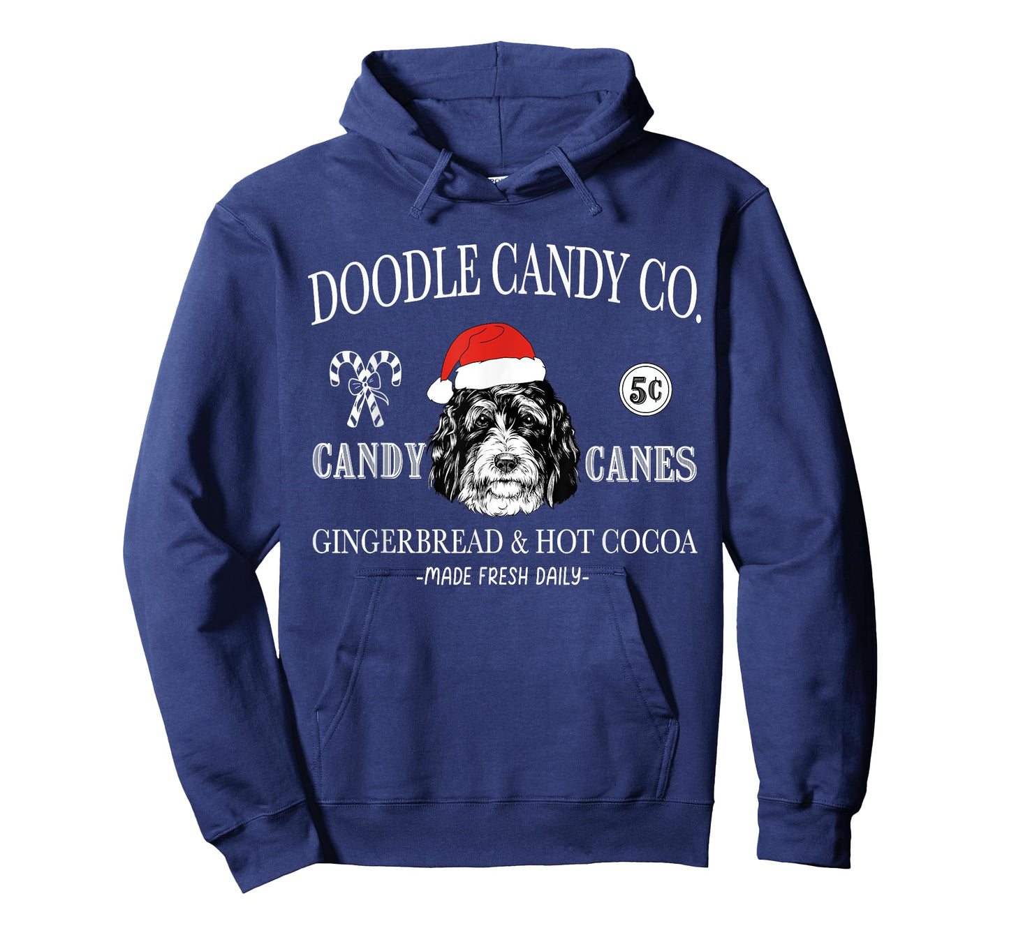 Funny Santa Bernedoodle Doodle Mom Christmas Vintage Holiday T-Shirt