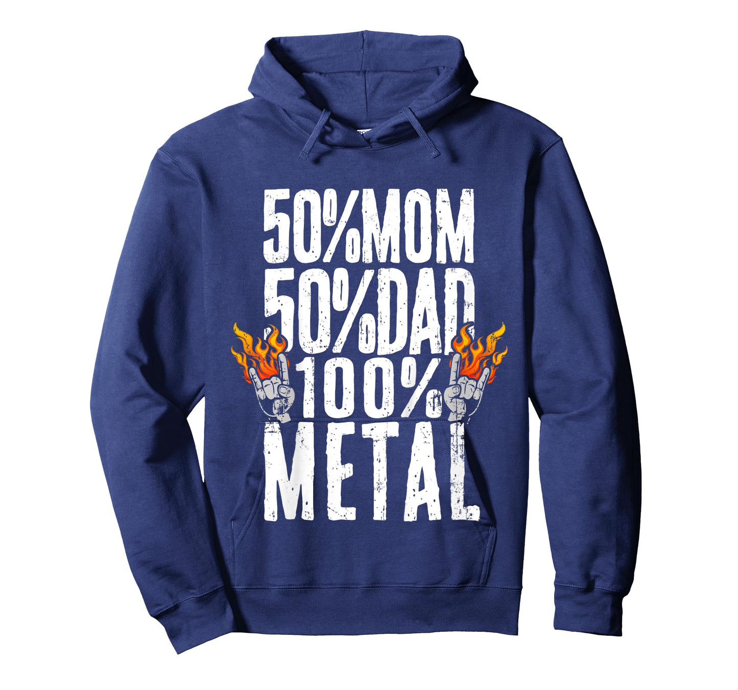 Kids 50% Mom 50% Dad 100% Heavy Metal Music T-Shirt