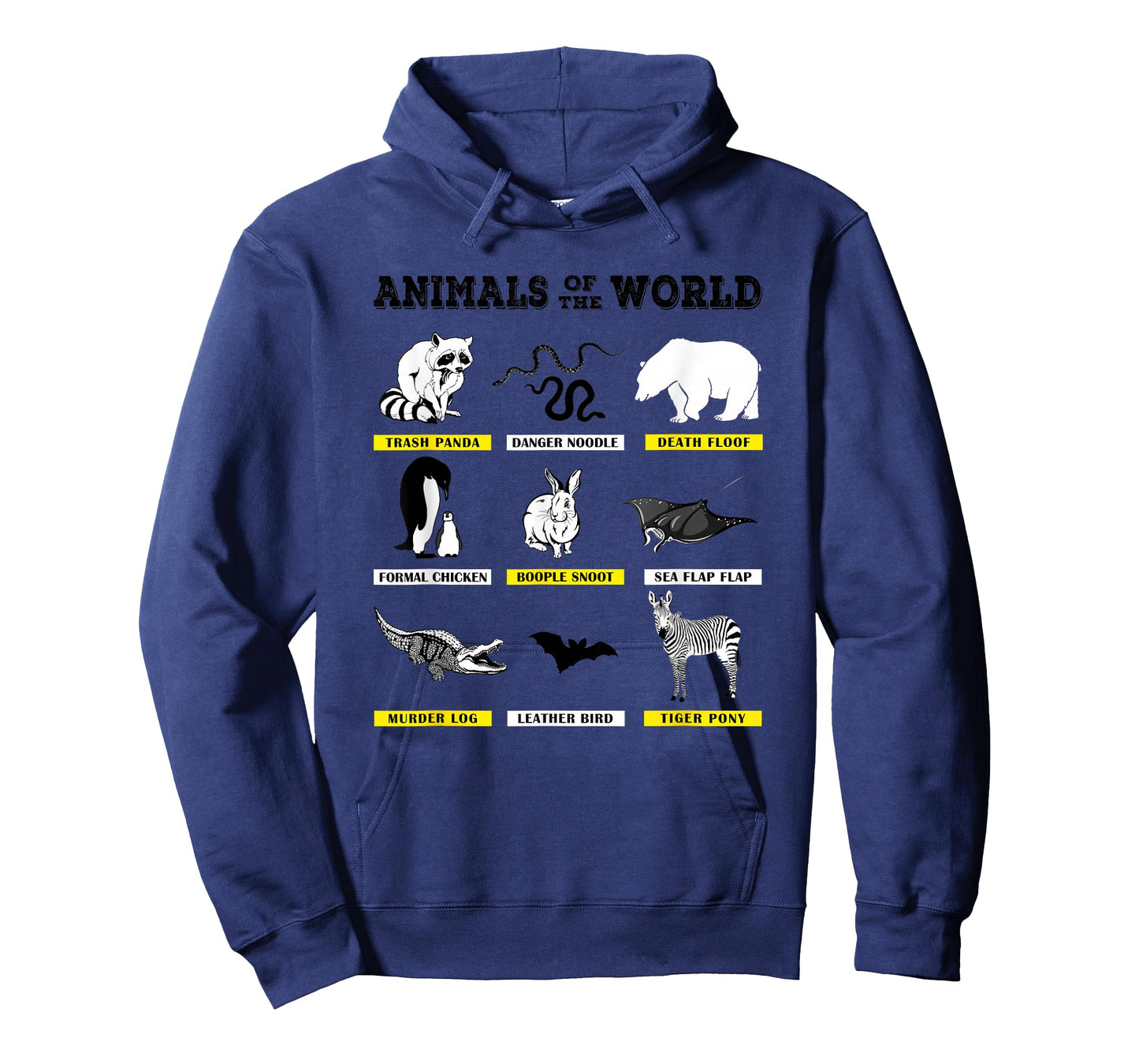 Animals of The World Funny Animal Real Names T-Shirt