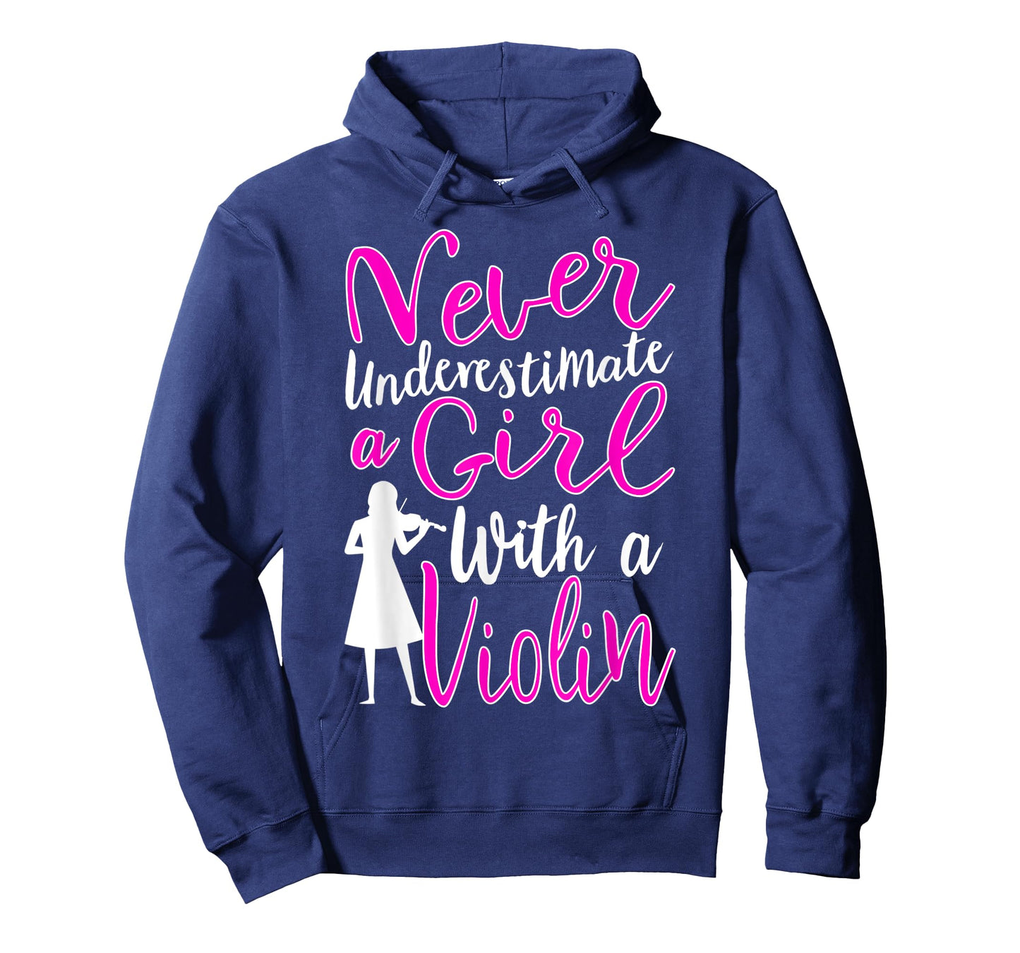 Never Underestimate a Girl With a Violin Cool Quote T-Shirt