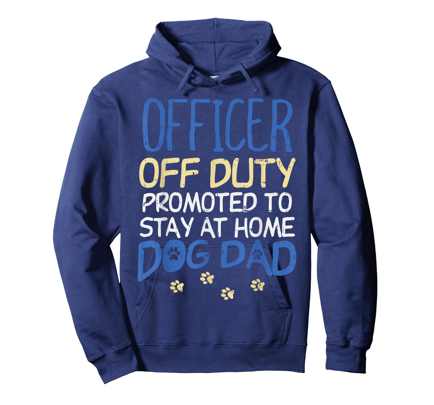 Officer Off Duty Dog Dad Funny Cop Police Retirement Gift T-Shirt