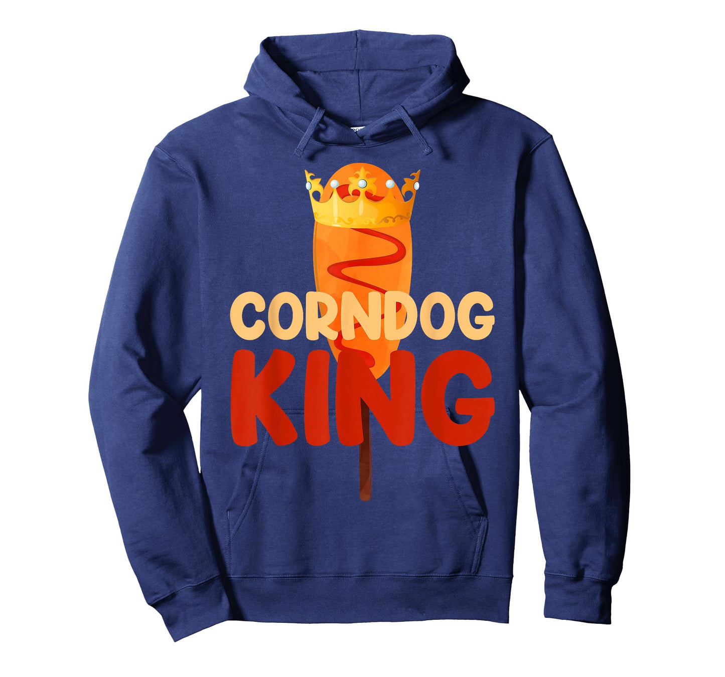 Corn Dog King Funny Corndog Hot Dog Sausage Stick men kids T-Shirt