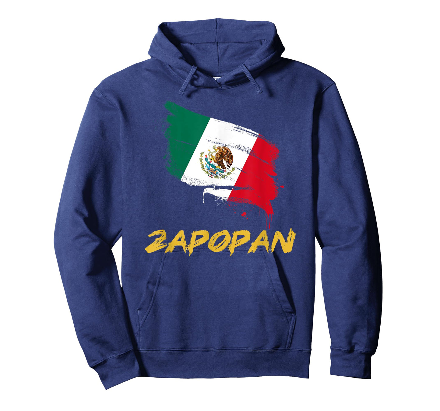 Zapopan Mexico MX Mexican Heritage Flag Paint Stroke T-Shirt