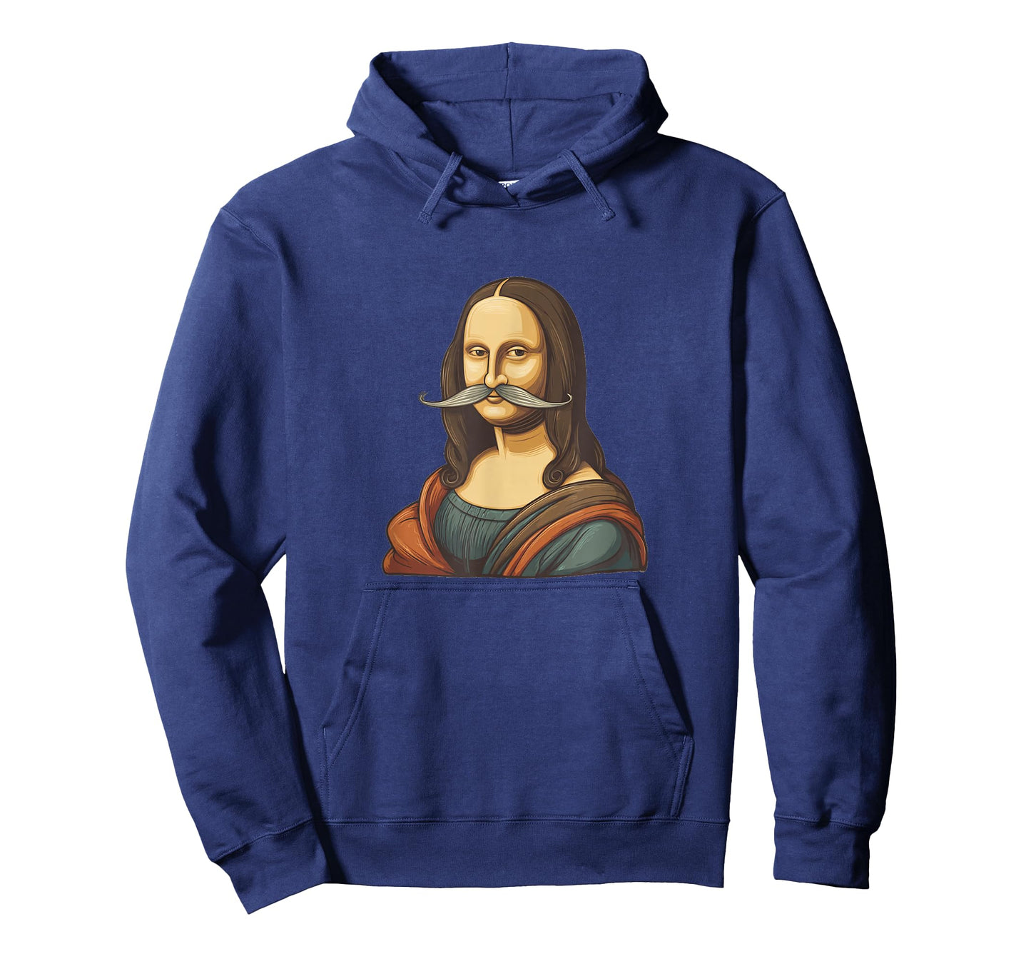 Artful Mustache Beard with Mona Lisa Costume T-Shirt