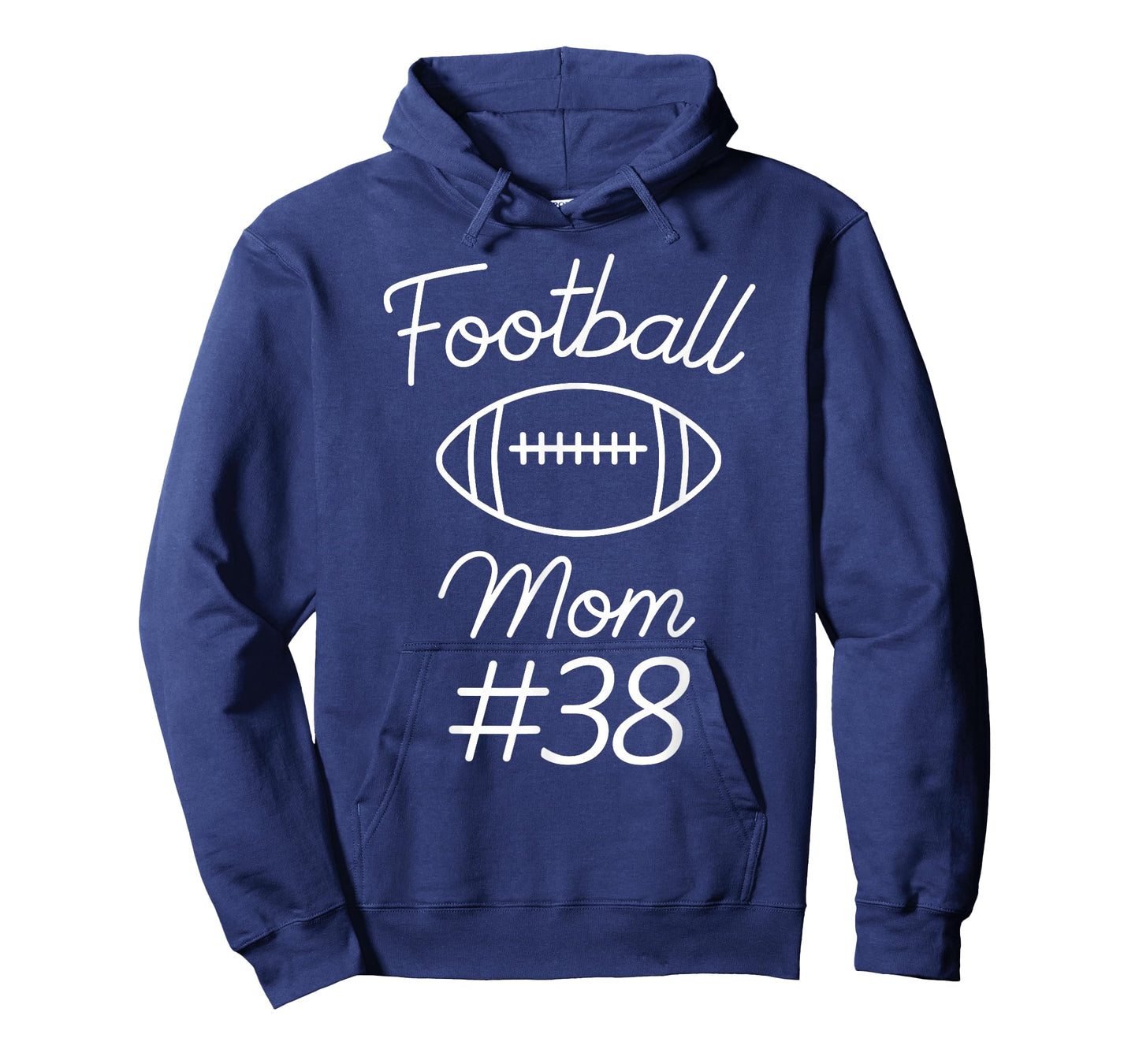 Football Mom Number 38 Biggest Fan Woman Team Game My Son T-Shirt