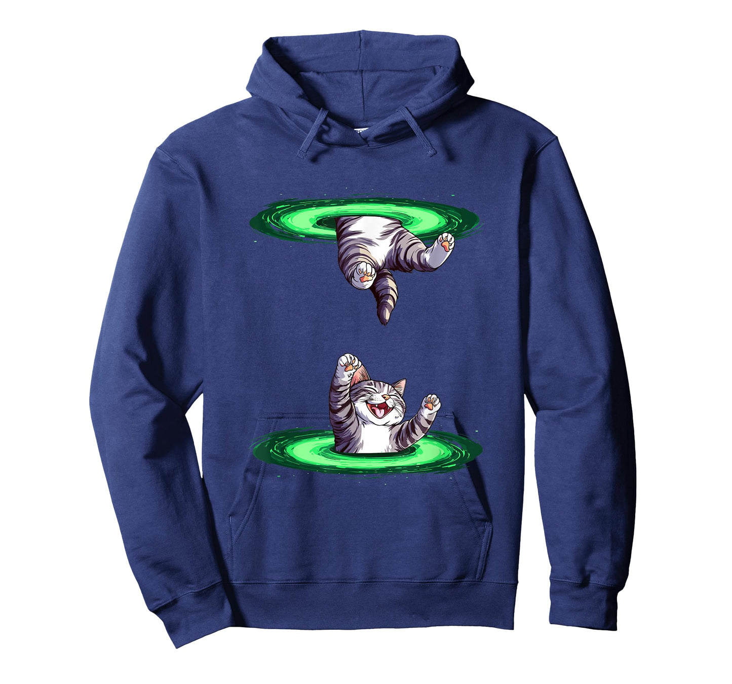 Funny Fiction Cat with Portal for Boys and Girls T-Shirt