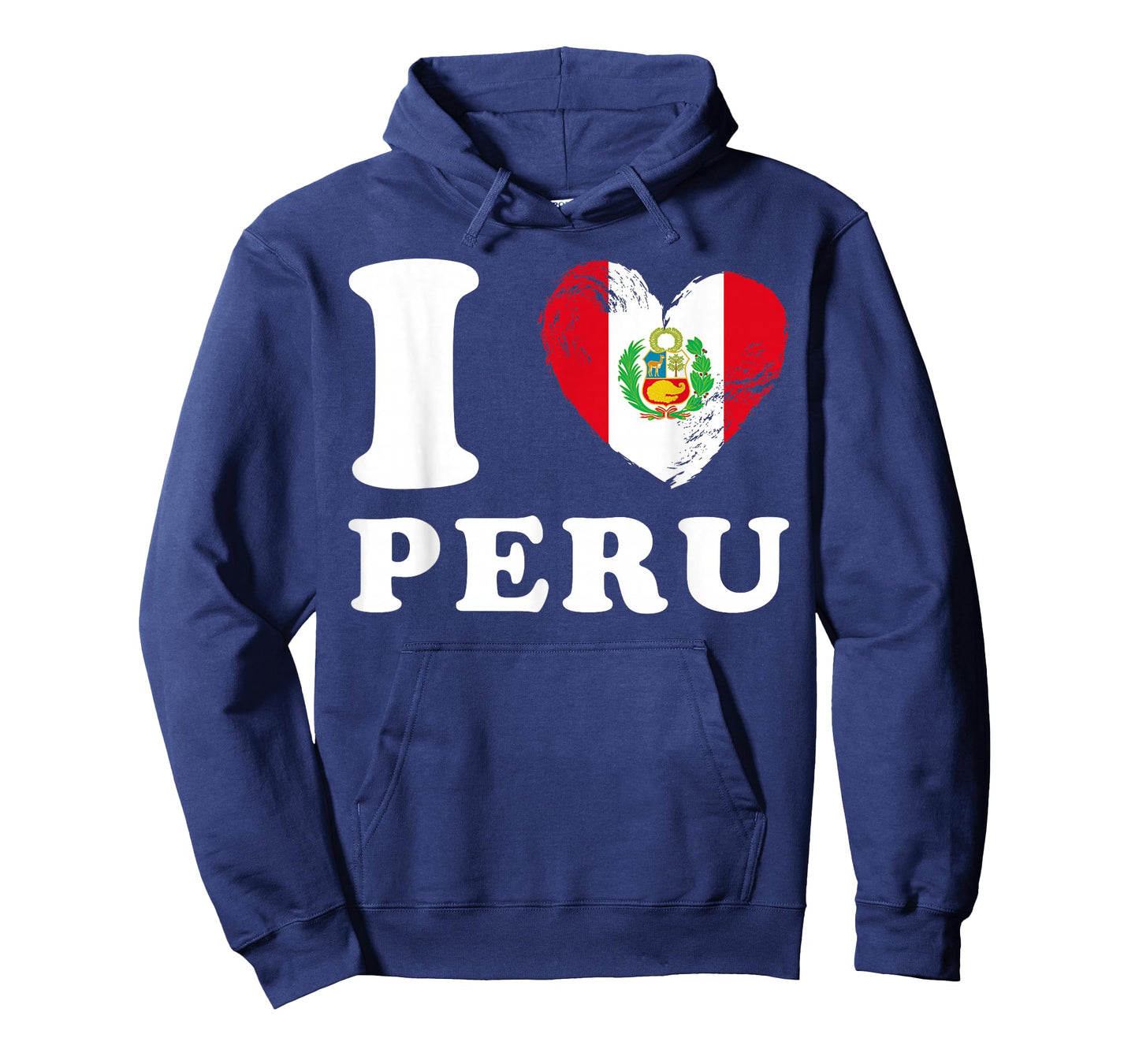 I Love Peru - Heart Flag Peru T-Shirt