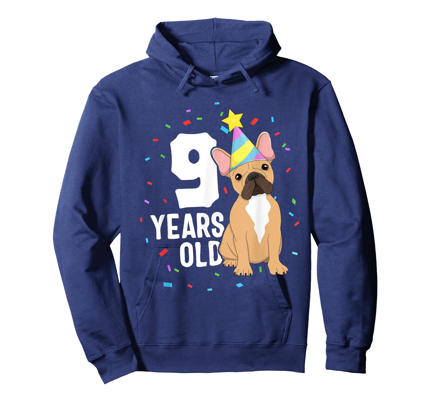 9 Years Old Birthday Outfit French Bulldog Dog Party 9th T-Shirt