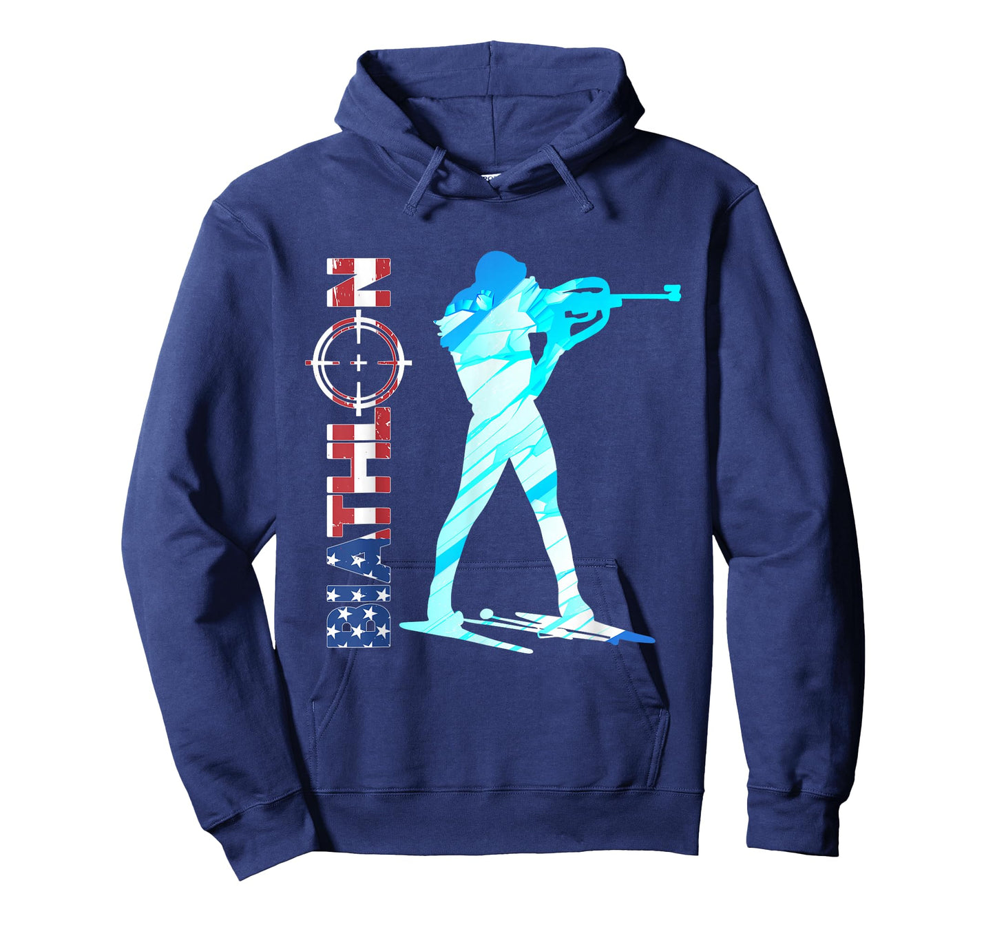 Biathlon USA Flag Apparel American Cross-Country Skiing Women Men T-Shirt