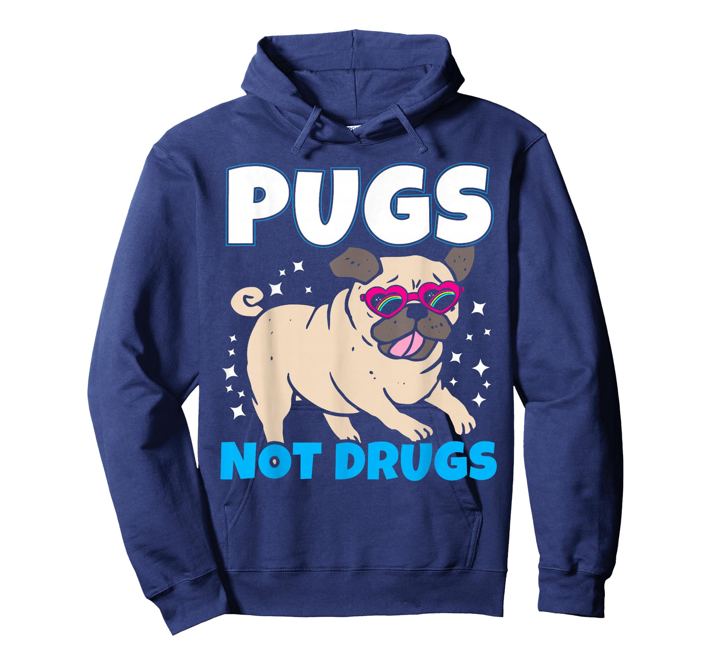 Pugs Not Drugs I Cute Puppy Pug Lover Design T-Shirt