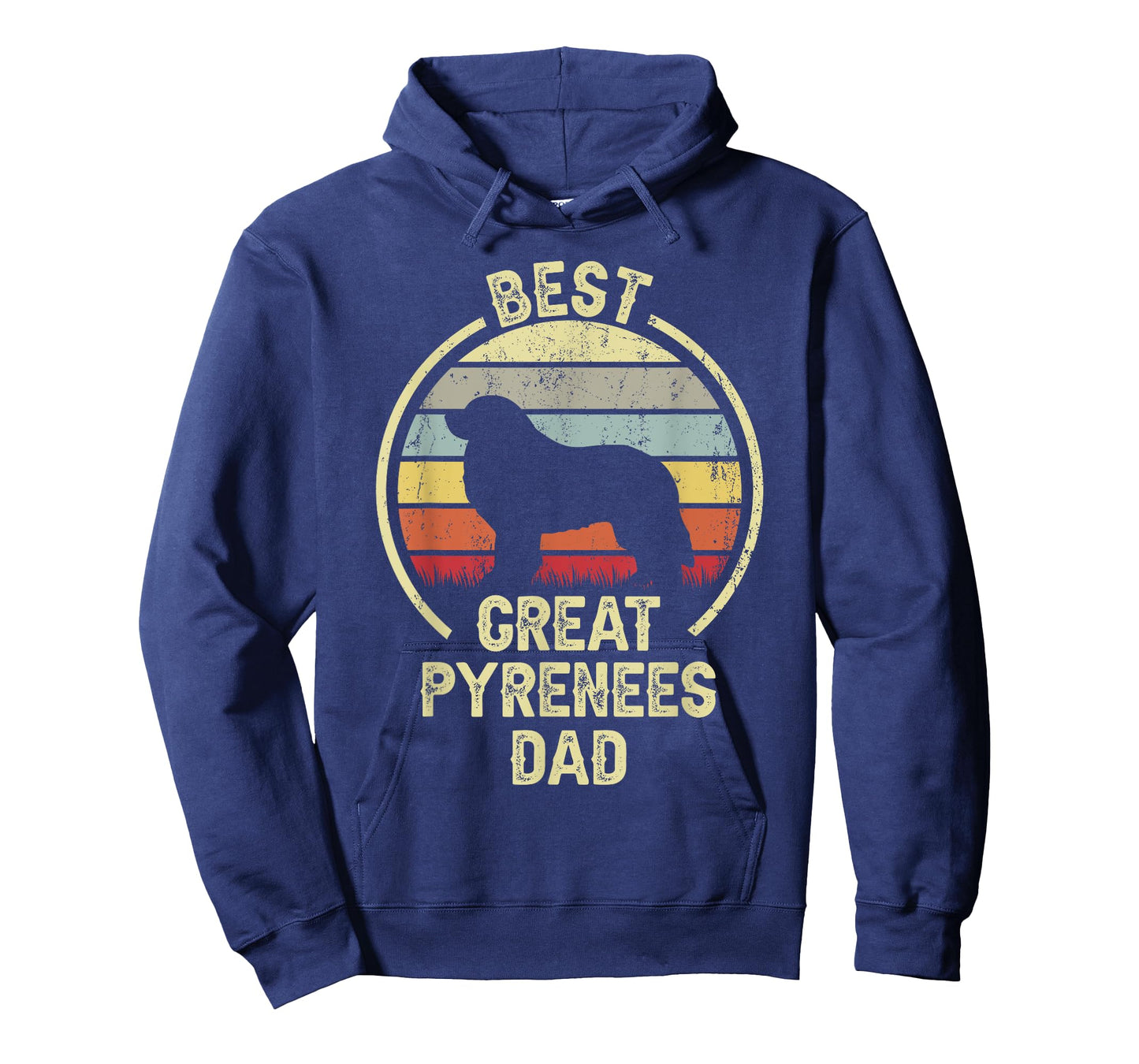 Best Dog Father Dad - Vintage Great Pyrenees T-Shirt