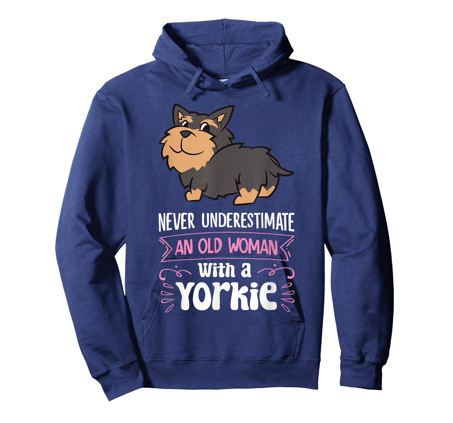Never Underestimate An Old Woman With A Yorkie T-Shirt