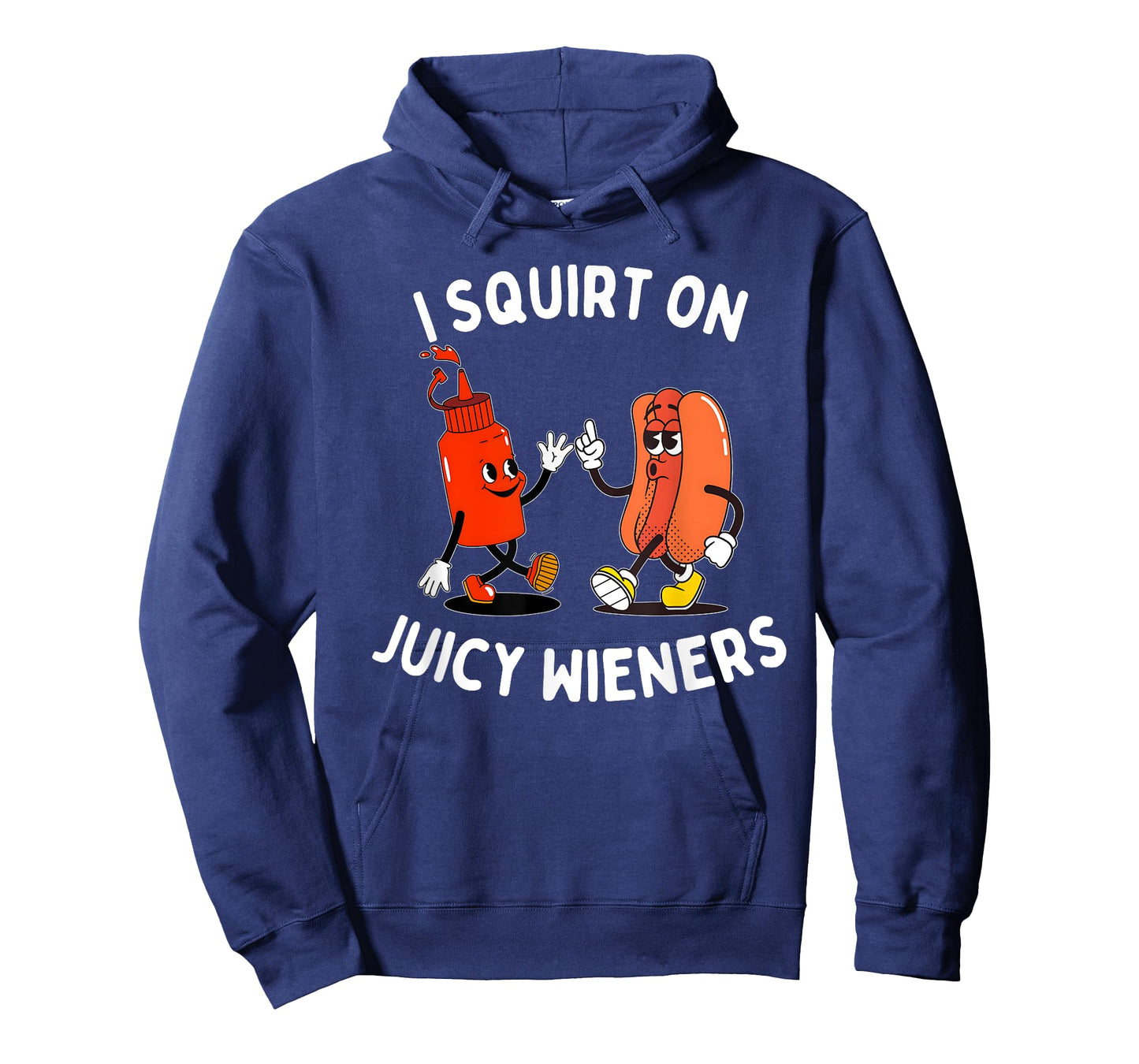 I Squirt On Juicy Wieners Funny Hot Dog & Ketchup BBQ lovers T-Shirt