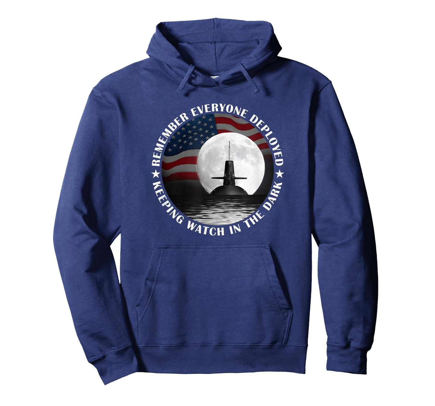 RED Friday Military Remember Everyone Deployed Sub Moon Flag T-Shirt