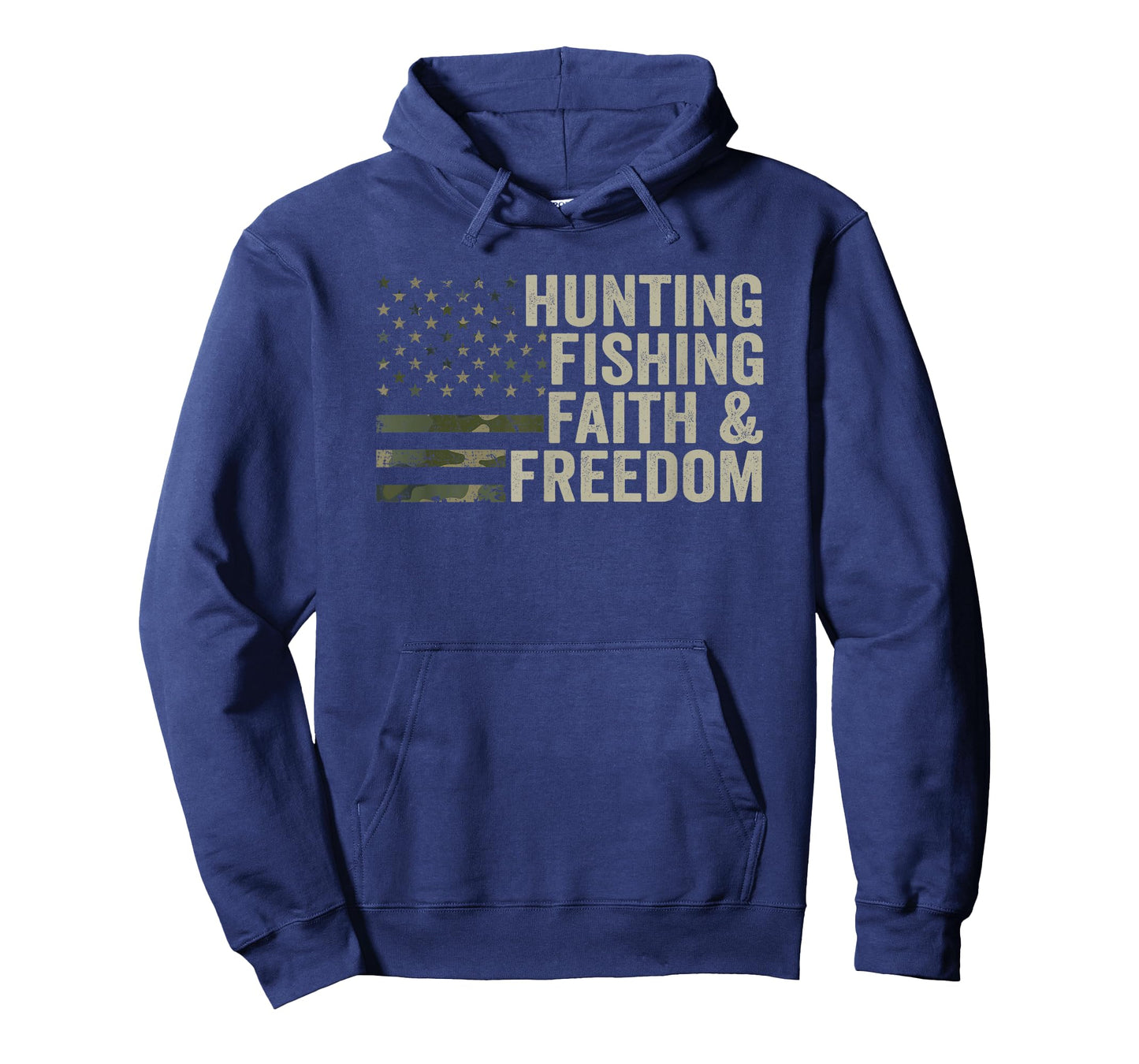 Hunting Fishing Faith & Freedom - Funny Hunter Fisherman T-Shirt